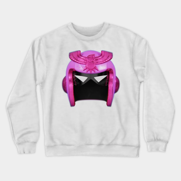 Falcon Helmet - Pink Crewneck Sweatshirt by Kinpraw